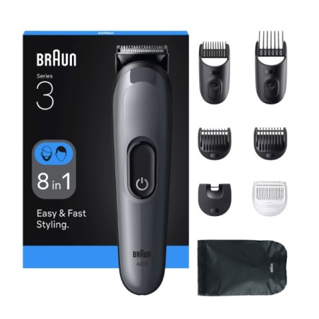 Buy Braun AIO3540 Trimmer - Sleek Black Design for Effortless Grooming & Precision